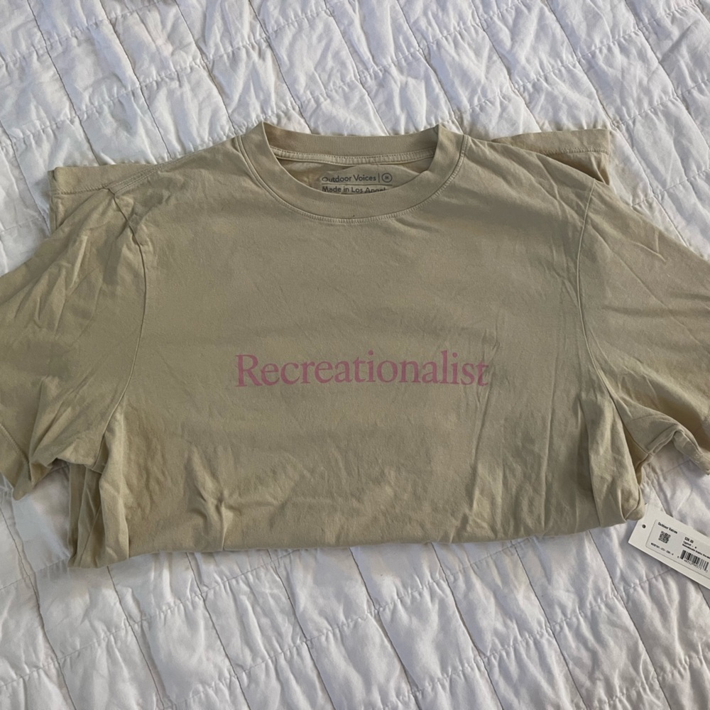 Outdoor Voices “Recreationalist” graphic tee